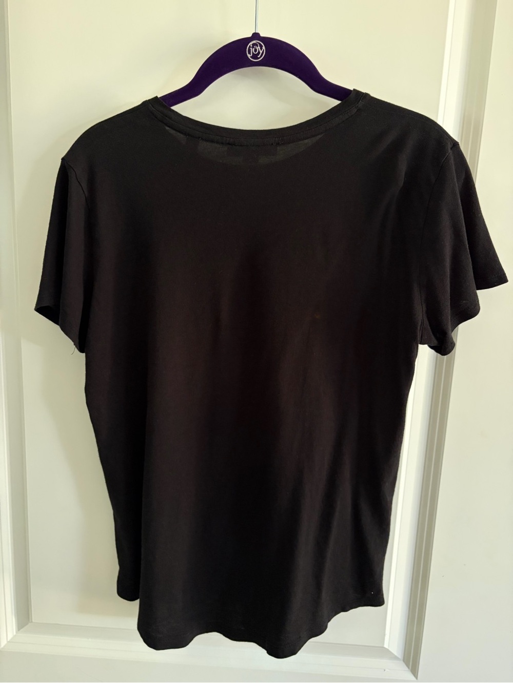 Vince Women’s Black Short Sleeve Crew Tee - Picture 4 of 7